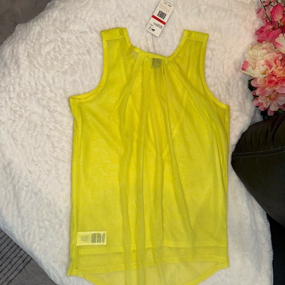 Vibrant Yellow Sleeveless Tank Top Size XS - Picture 3 of 3